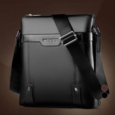 Elso 男性郵差肩背包, 黑色