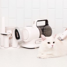 MightyPet 寵物5in1智慧居家護理吸塵美容器, 1個, 白色, M-C1