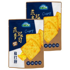 統一生機 燕麥起司蘇打餅 7入, 108g, 2袋