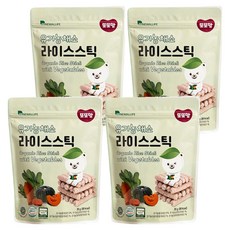 DDODDOmam 聰明媽媽 米餅棒, 蔬菜, 4個