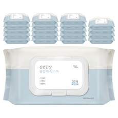 Daily Water 30塊濕拖把清潔布，大蓋型, 20包