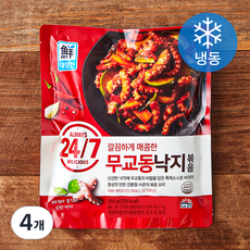 대림선 24/7 깔끔하게 매콤한 무교동 낙지 볶음 (냉동), 350g, 4개