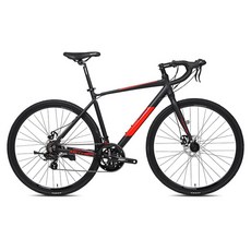산타자 에테르1.0 로드 알루미늄 디스크 브레이크 12kg 신장 168~185cm 방문설치, 매트블랙+레드, 180cm, 1개
