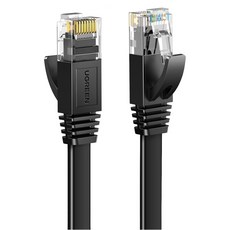 UGREEN 綠聯 CAT6網路線 GLAN FLAT版, 8m, 黑色, 1條