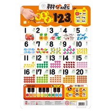 콕콕콕 사운드 유아학습 벽보 123, 키움터