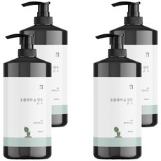 Homekeeping 仙人掌竹子洗髮精 白麝香, 1L, 4個