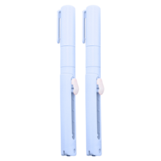 인디케이 파스텔 스틱 가위 칼, 블루, 2개