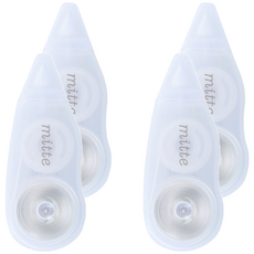 sun-star mitte霧透迷你修正帶, 白色, 4個