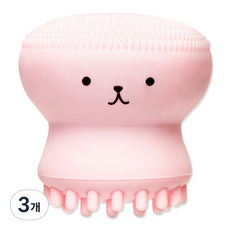 ETUDE My Beauty Tool動物造型角質護理矽膠洗臉刷, 混色, 3個