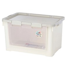 KEYWAY 聯府 布拉格前取式整理箱 KP70-3, 米白色, 1個