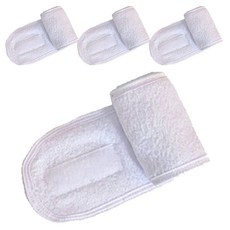 클레어라 남여공용 찍찍이 세안밴드, 화이트, 4개