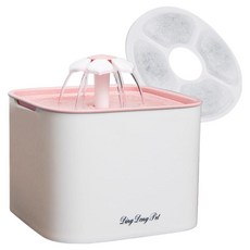 딩동펫 플라워 반려동물 정수기 2L + 필터 1P, RK60, 핑크, 1개