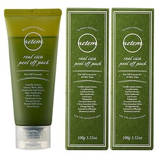 aetem Real Cica剝離式面膜 100g, 1組, 2個