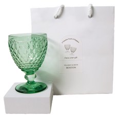 Villeroy&Boch 波士頓高腳杯 310ml + 購物袋組, 1套, 綠色
