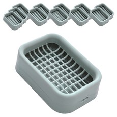 Hi Uncle 簡約馬卡龍色瀝水肥皂架, 12個, 藍色