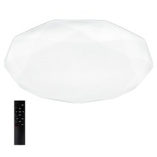 WONHA Diar LED 房間吸頂燈 75W + 遙控器套組, 無頻閃 白色 + 白光 + 黃光 + 自然光