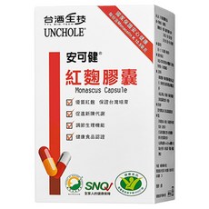 TTL BIO-TECH 台酒生技 安可健紅麴膠囊, 60顆, 1盒