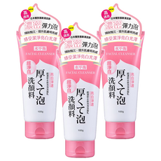水平衡 超濃密水感泡泡洗面乳 亮白淨透, 100g, 3條