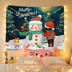 聖誕掛布 6歲以上適用, 聖誕樹雪人, 1個