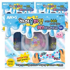 AMOS 阿摩司 i-SLIME DIY 迷你套組, 藍色, 3套