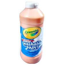 Crayola 繪兒樂 可水洗兒童顏料 橙色, 16oz, 1色