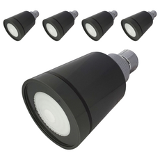 壁式淋浴蓮蓬頭 L, 灰色, 5個