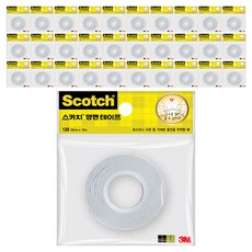 스카치 양면테이프 138 12mm x 10m, 투명, 40개