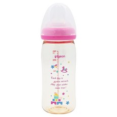 pigeon 貝親 母乳寬口PPSU奶瓶 P00346 3個月以上, 木馬王國, 240ml, 1個