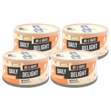 DAILY DELIGHT Mousse肉泥罐 貓副食罐頭, 雞肉, 80g, 4罐