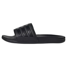 adidas 愛迪達 男女款 ADILETTE COMFORT 拖鞋 GZ5896, 28.5cm, 黑色 + 白色