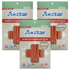 A star 犬用機能雞肉條, 毛皮保健, 100g, 3個