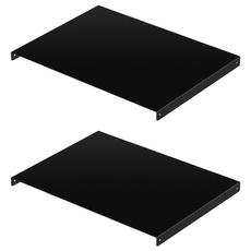 KI WISH 居家生活 35cm平面置物板, 加強局部荷重 台灣製造, 黑色, 2個