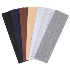 OveL 吸汗髮帶 7件組, 1套, 深灰色, 棕色, 米色, 海軍藍, 灰色, 白色, 黑色