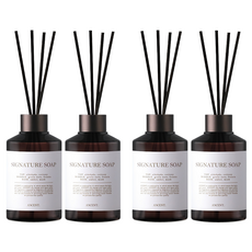 에이센트 퍼퓸드 디퓨저, 시그니처솝, 200ml, 4개