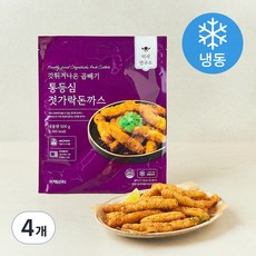 미식연구소 갓튀겨나온 곱빼기 통등심 젓가락 돈까스 (냉동), 500g, 4개