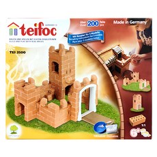 teifoc DIY益智磚塊建築玩具 德國製造 原裝進口 培養兒童創造力 專注能力, TEI3500 (小波特城堡), 1組