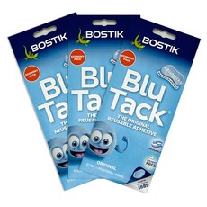 보스틱 블루택 점토점착제 오리지널 90g, 3개