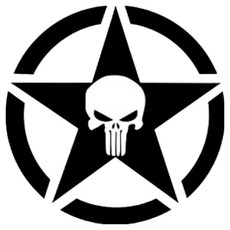 그리븐 별 차량용 데칼 스티커 70cm 50065, 유광블랙, 1개