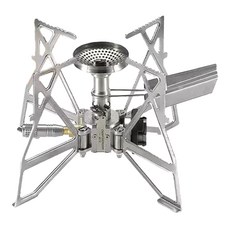 Campingmoon 柯曼 蝴蝶爐有電子點火, 銀色, 1個