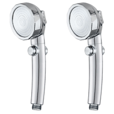 생활공식 3단 고수압 샤워기 헤드, 2개, 실버