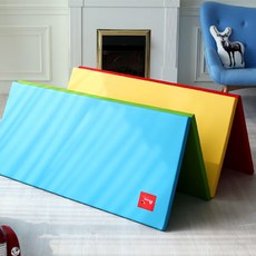 아트비 스크래치 베이직 4단 유아폴더매트, 레인비