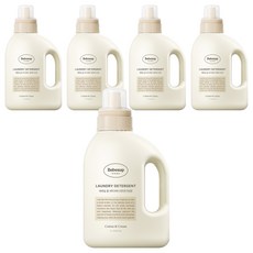 Bebesup Home洗衣精 棉花與奶油香 正裝, 1L, 5個