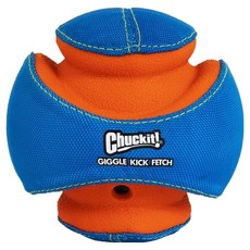 Chuckit 發聲足球 耐用EVA泡棉, 270g, 藍色 + 橘色, 1個