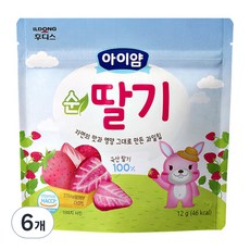 아이얌 과일칩, 12g, 6개