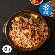 프로즌 원팩샤브칼국수 얼큰한맛 (냉동), 550g, 6개