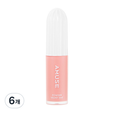 Amuse Makeup 粉霧絲絨唇釉, 6個, 03 甜瓜吐司