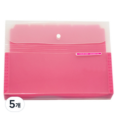 에코청운 칼라칩 익스팬드 화일, 분홍, 5개