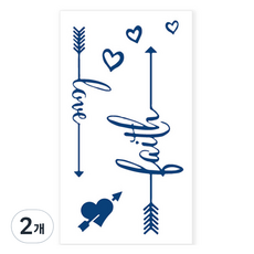 gelluna 半永久可愛點綴手指手腕腳踝紋身貼紙, T115, 2個