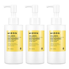 MIZON Vita 檸檬閃亮去角質凝膠, 150g, 3個