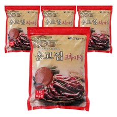 Onggojip料理用辣椒粉 大辣, 1kg, 4包